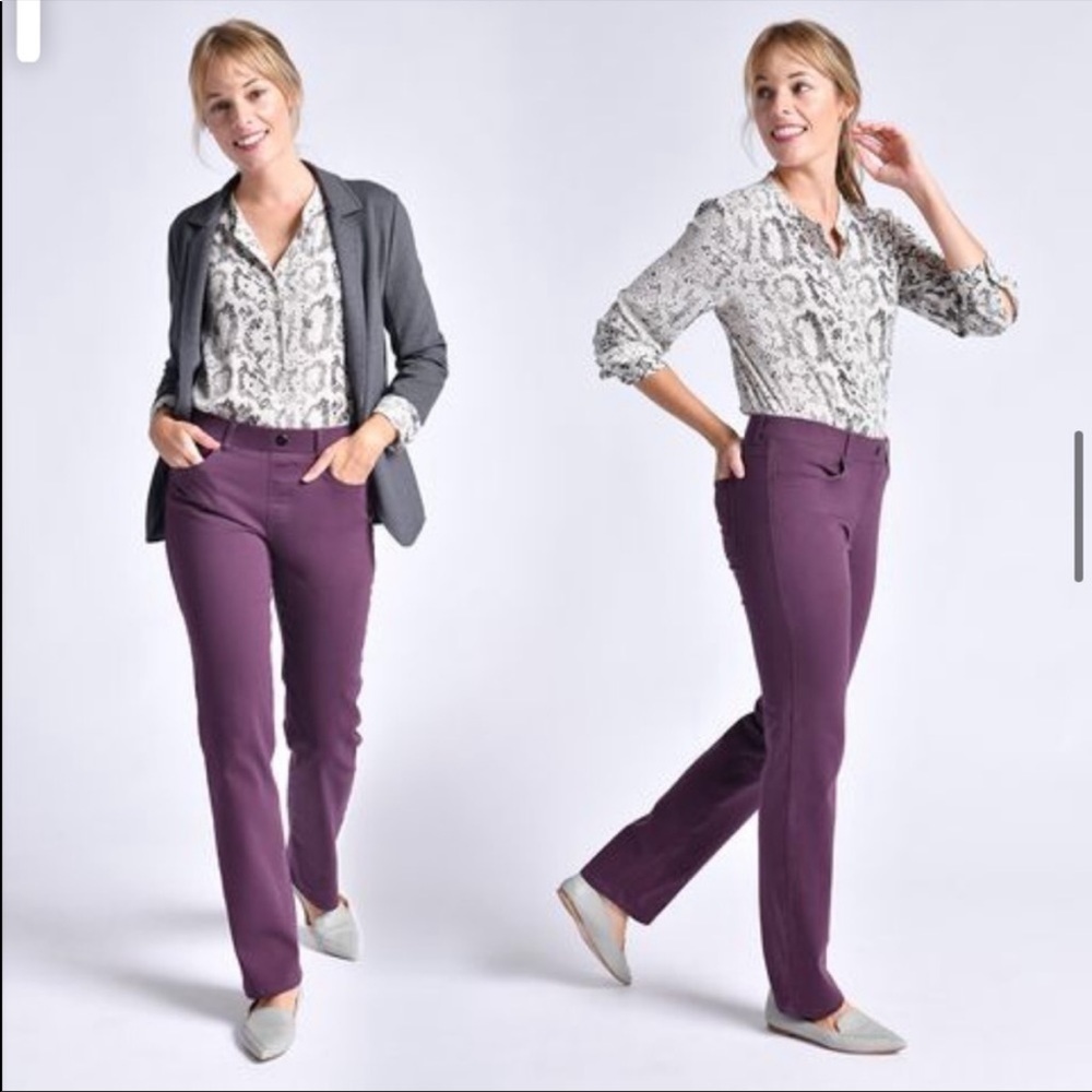 Betabrand- Yoga Denim Straight Leg 4 Pocket Pants- SL